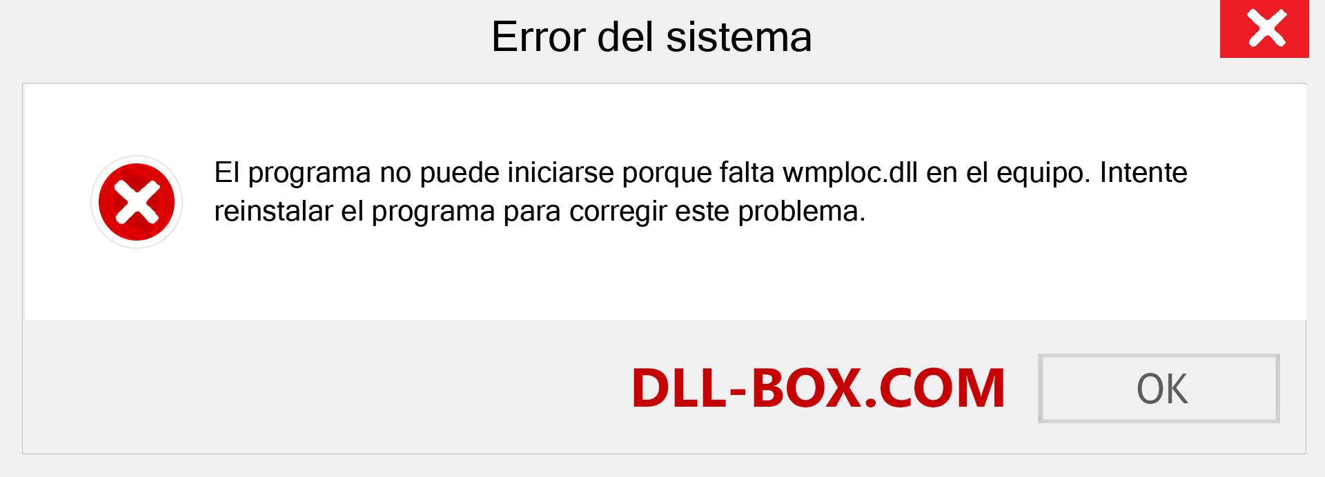 ¿Falta el archivo wmploc.dll ?. Descargar para Windows 7, 8, 10 - Corregir wmploc dll Missing Error en Windows, fotos, imágenes